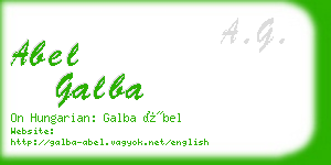 abel galba business card